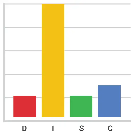 DISC Profil test gul